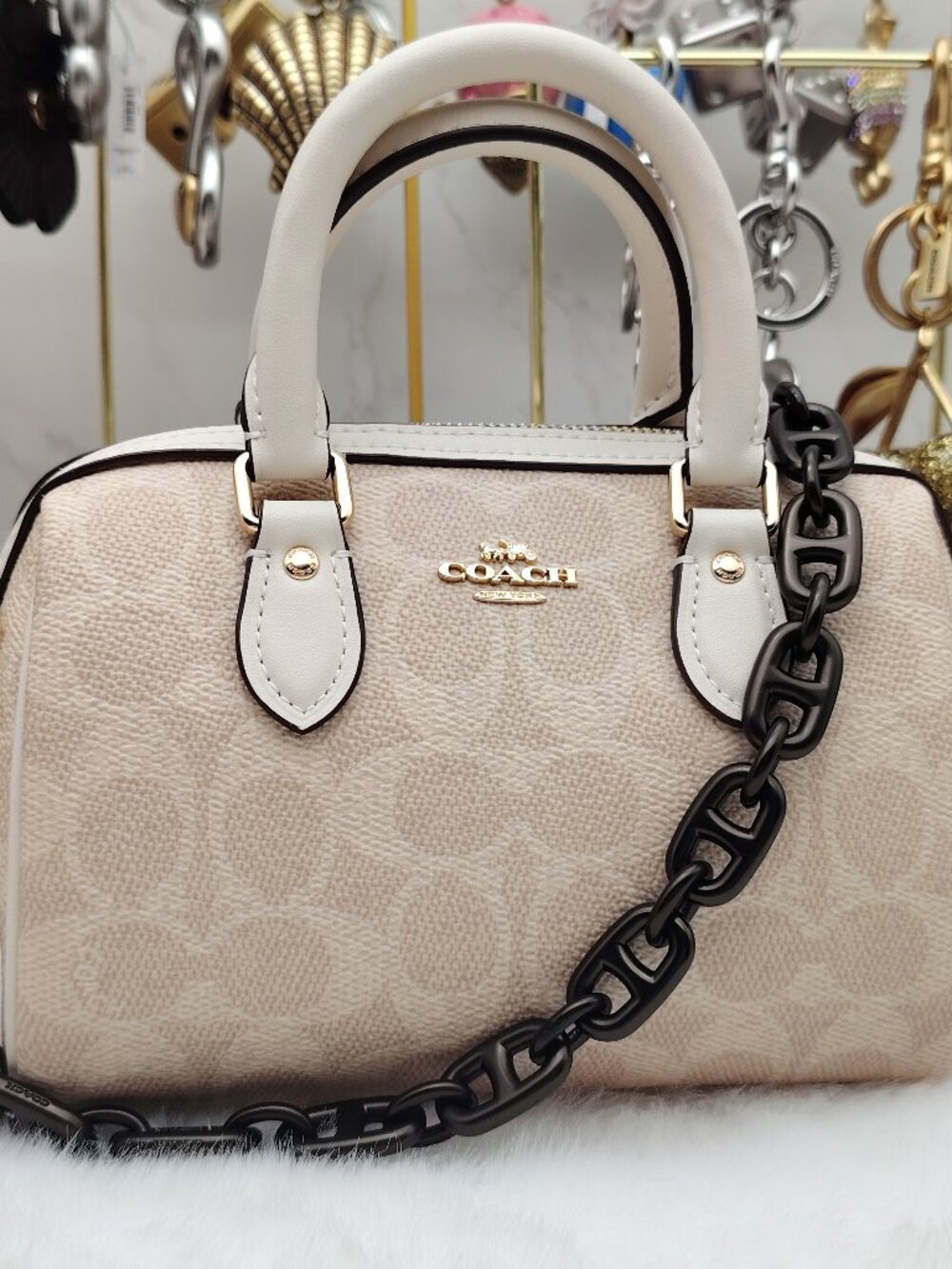 Coach Brass Beat Chain Strap Coach Bag Accessories - Picture 8 of 8